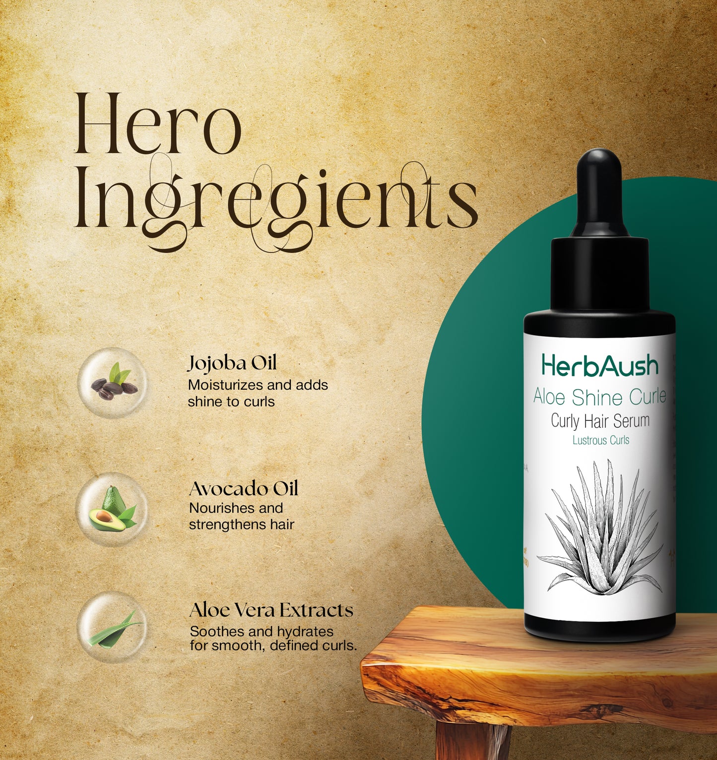 Aloe shine curle Hair Serum