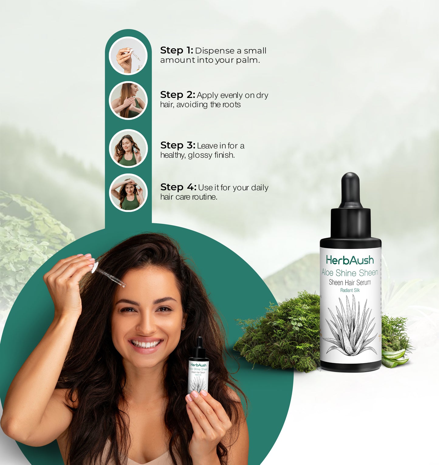 Aloe Shine Sheen Hair Serum