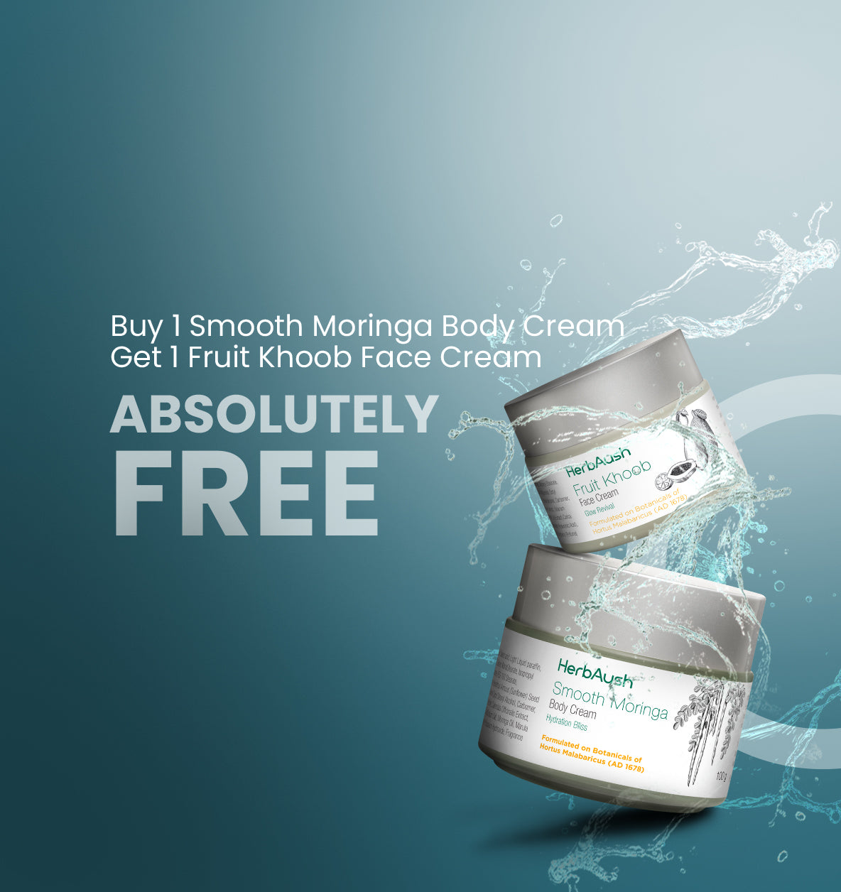 Buy 1 Smooth moringa Body cream & Get 1 Fruit khoob Face cream free
