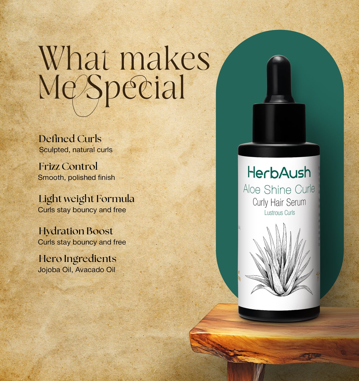 Aloe shine curle Hair Serum