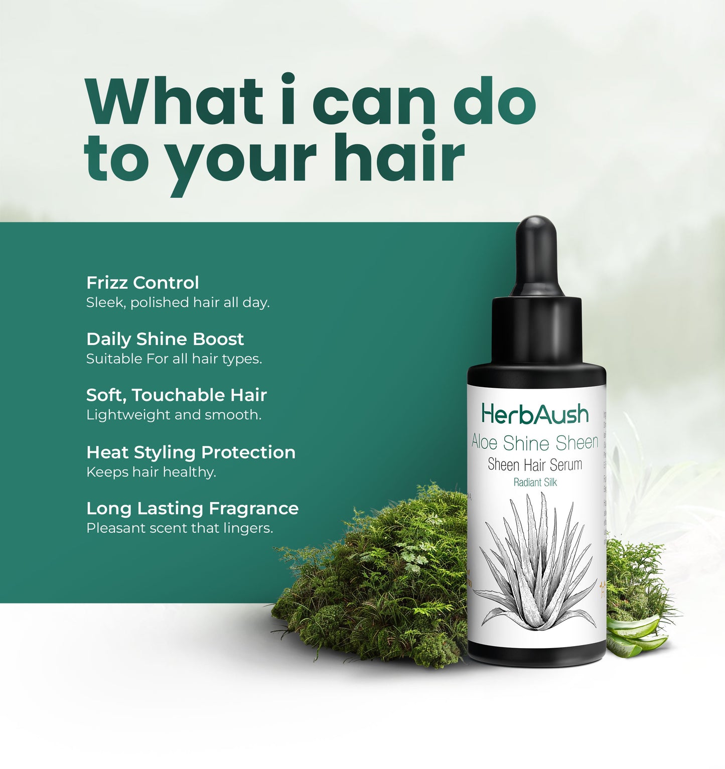 Aloe Shine Sheen Hair Serum