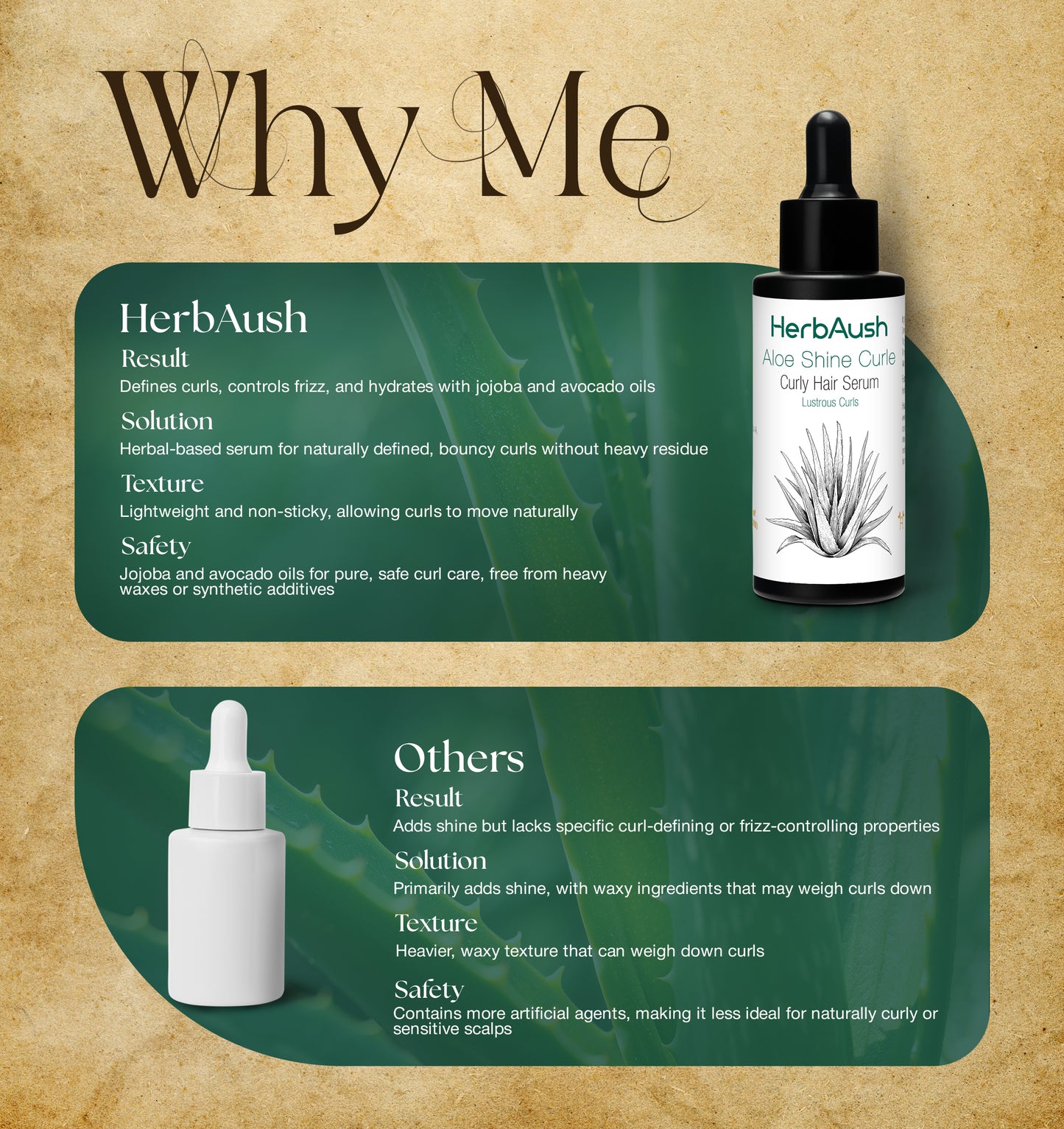 Aloe shine curle Hair Serum