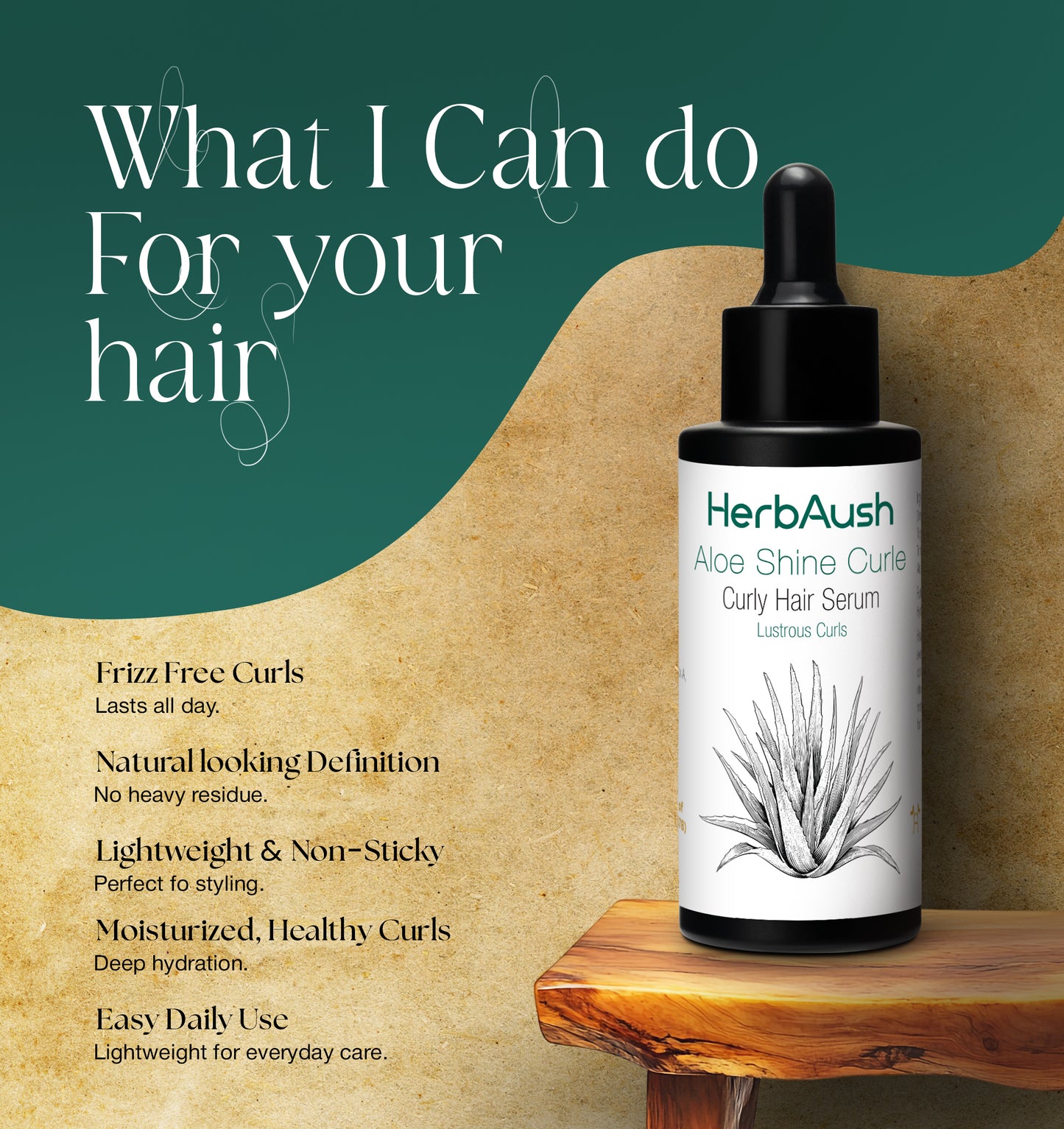 Aloe shine curle Hair Serum