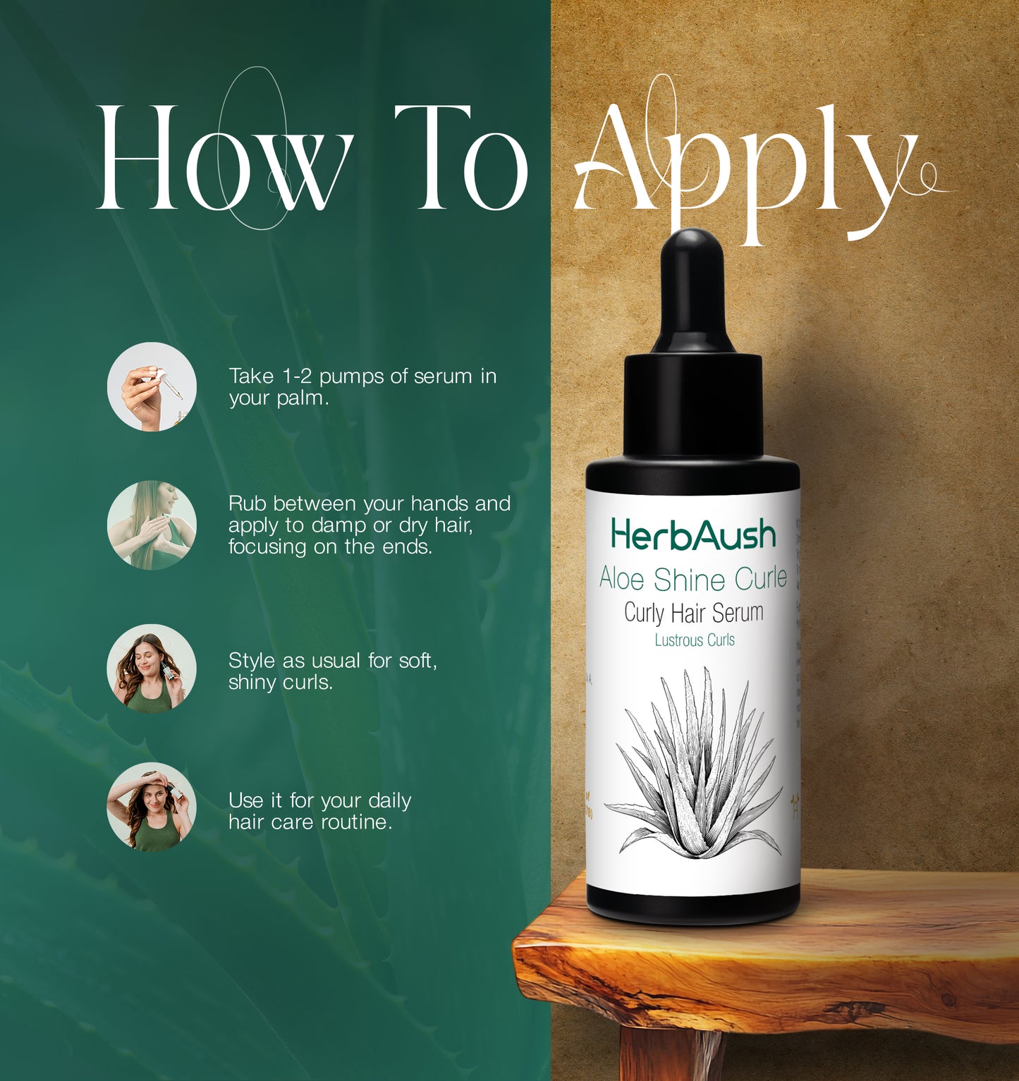 Aloe shine curle Hair Serum